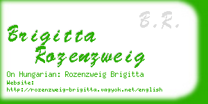 brigitta rozenzweig business card